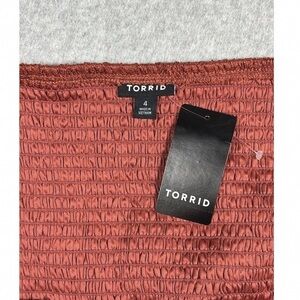 Torrid Rust Smocked Tank Top